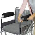 Vive Health Sheepskin Wheelchair Armrests - Black, PR CSH1041BLK